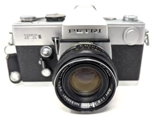 Petri FT II SLR 35mm Film SLR Camera w Lens & Battery-READ
