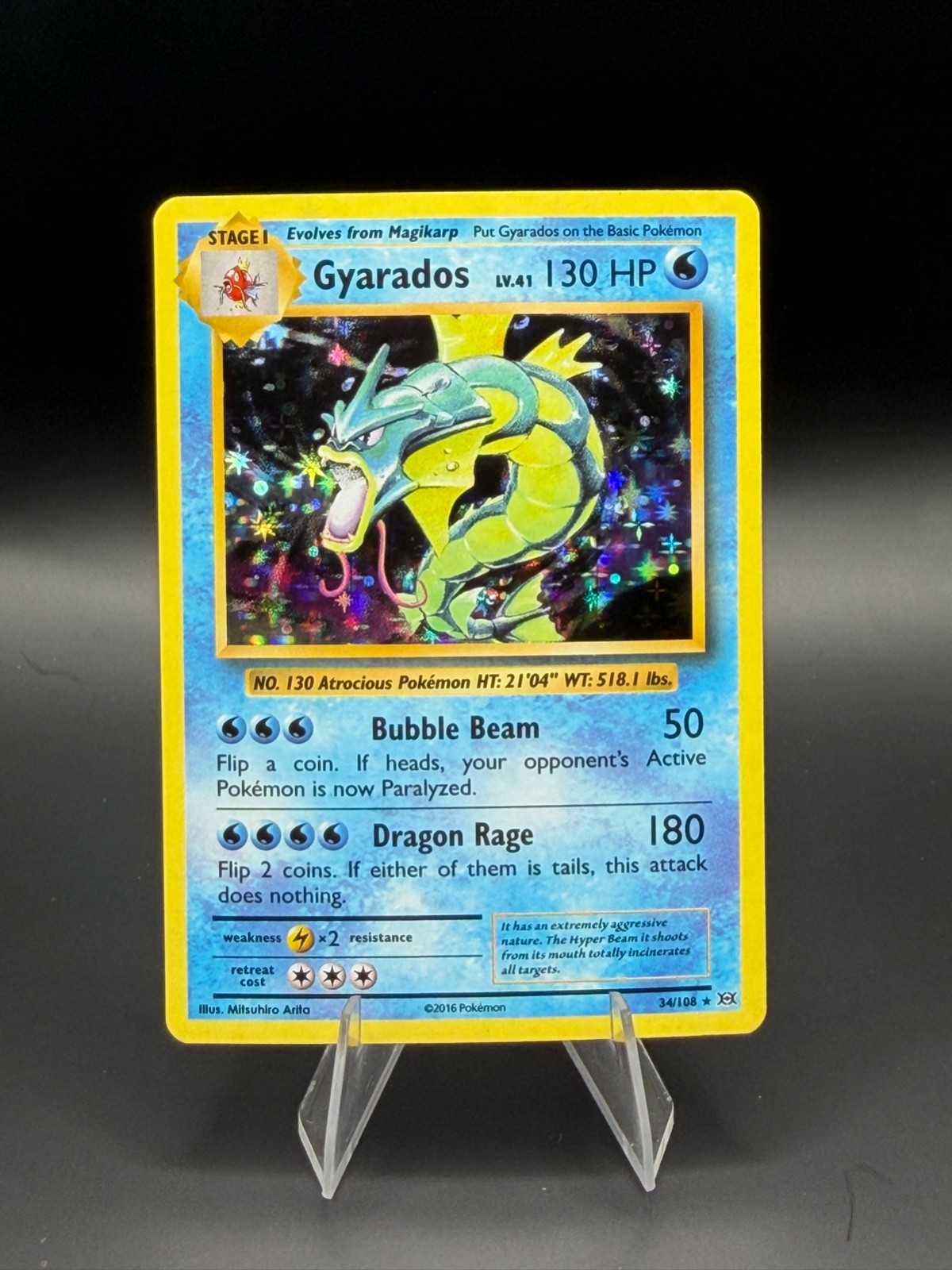Gyarados 34/108 XY Evolutions Holo NM Pokemon TCG