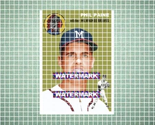 Phil Paine Milwaukee Braves 1954 Style Custom Baseball Art Card