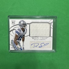 2014 National Treasures Autograph Rookie #256 Devin Street Cowboys /99    