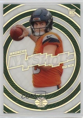 2024 Panini Illusions Mystique Emerald Bo Nix #3 Rookie RC 0ma6