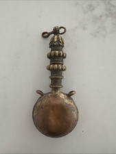 Antique Mongolian Tibetan  Buddhist Monk’s Lama’s Brass Copper Ritual Flask