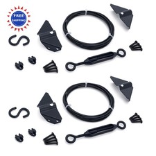 Durable Anti Sag Gate Kit Wooden Fence Anti Sag Gate Support Cable Kit Zinc