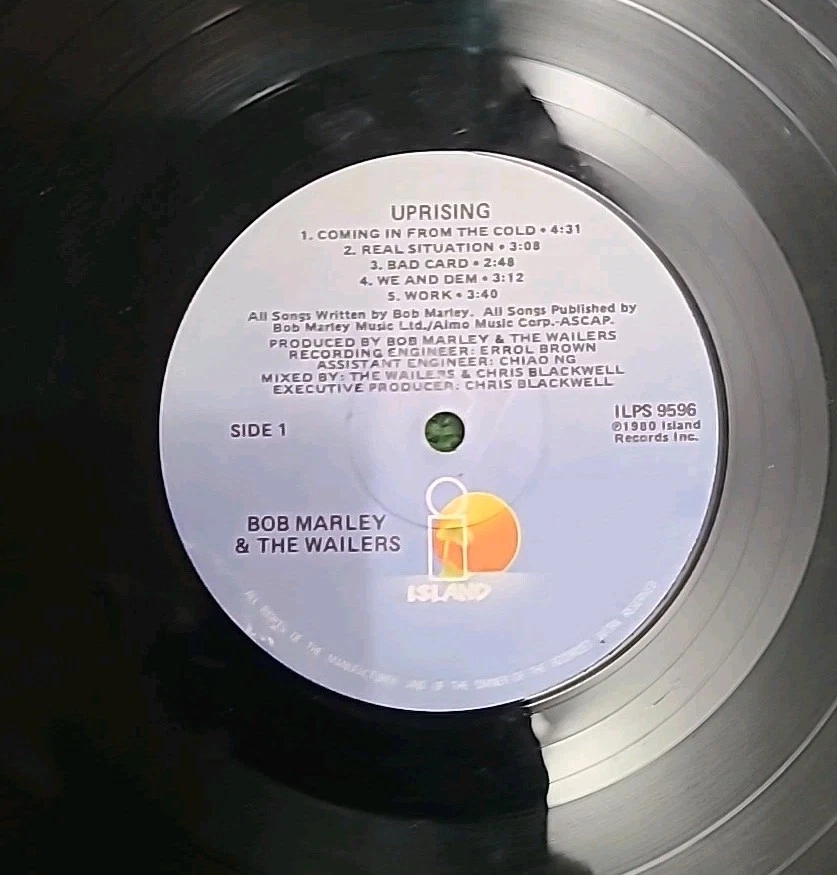 Bob Marley & The Wailers - Uprising - 1980 - ILPS 9596 - - Image 3 of 3