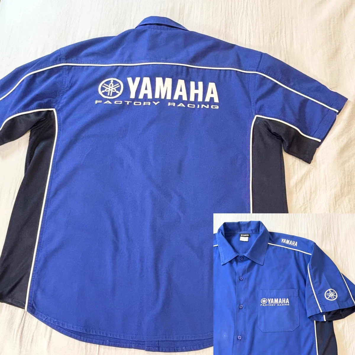 Yamaha Size L Blue Shirts for Men for sale | eBay