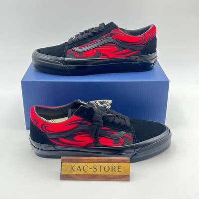 Vans Premium Old Skool Y2K Flame Black Red VN000D56458 Men's tom08