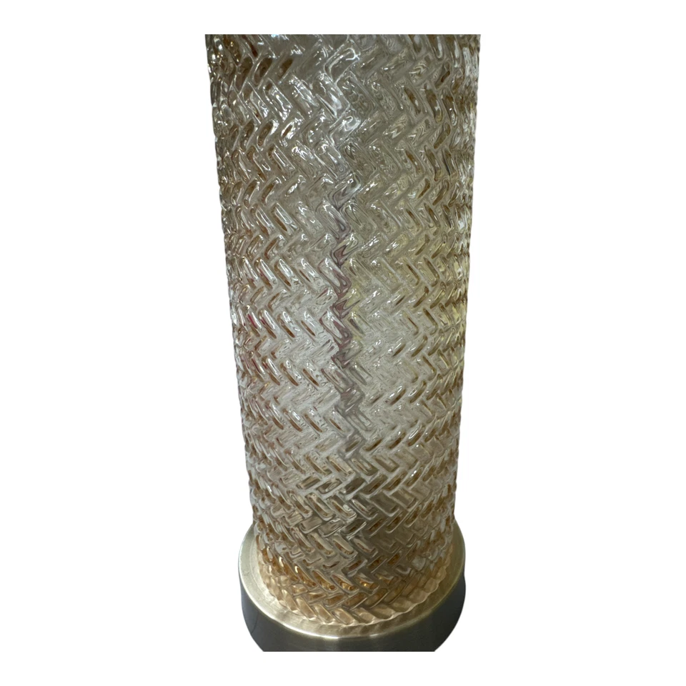 Lámpara de mesa Bassett Mirror Company Nina vidrio mercurio 24" H L3336TEC USADA EN EXCELENTE ESTADO Foto 2 de 3