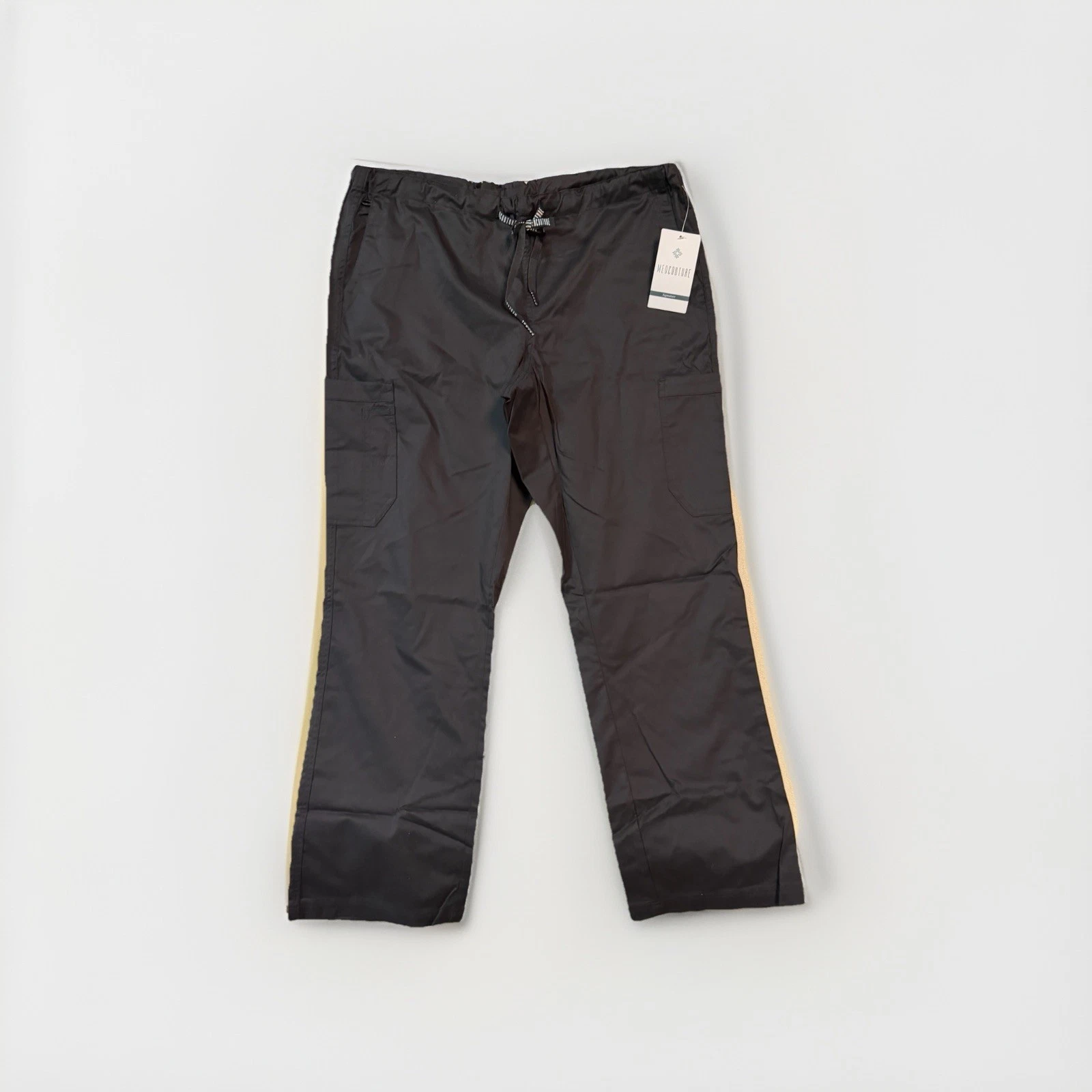 Med Couture Signature Quick Dry Stretch Women's Scrub Pants -Large- Black