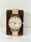 Vintage Timex 400 Manual Wind 34mm Watch 17 Jewel 10K Gold Plated Band Running
