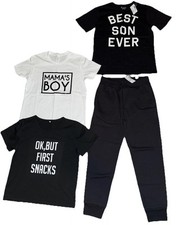 Kids Black  White Comfortable Graphic Bundle Set