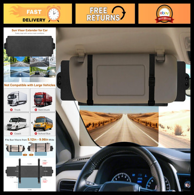 Sun Visor Extender for Car, Visor Extender Sun Blocker, Sun Visor Extender with