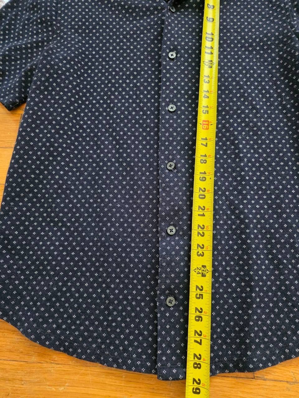 Vince Short Sleeve Button Down Collared Shirt Nav… - image 2