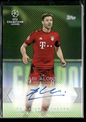 2015-16 Topps UEFA Champions League Showcase Xabi Alonso Autographs Green /150