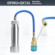 R1234YF/R134A Ac Oil InjectoHVAC Dye Oil Injector with R134A Snap Quick Coupler。
