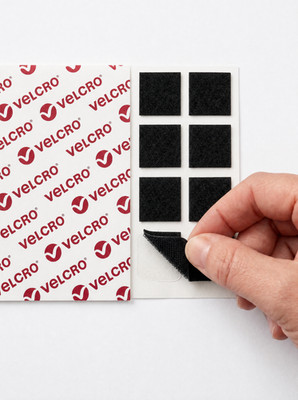 VELCRO  Sticky Back Square Pads Größen 15mm-150mm selbstklebend Klett PS14