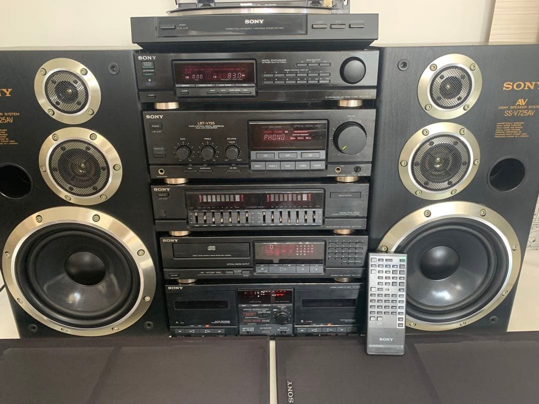 ●◯【取説付】SONY　LBT-V725/SSV-725AV　システムコンポ SONY LBT-V725 Hi-Fi System Component w/ Reseiver Maintenanced