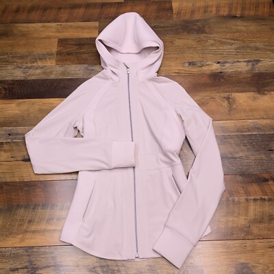 Lululemon State Seeker Jacket Womens 4 Light Chrome Full Zip Hooded