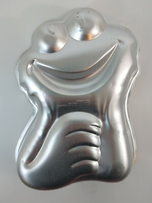 Vintage 1977 Wilton Muppets Cookie Monster SMALL Aluminum Birthday Cake Pan Mold