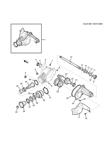 Transfer Case Assembly For Holden Captiva SIDI Petrol 3.0L 2010-19 6 Speed Auto - Picture 11 of 11