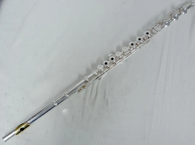¡Boquilla de oro de flauta de agujero abierto especial de plata maciza Communhardt KG! Foto 3 de 4