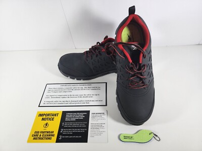 Reebok Mens Black/Red Textile Work Shoes Sublite Cushion CT  display picture 2