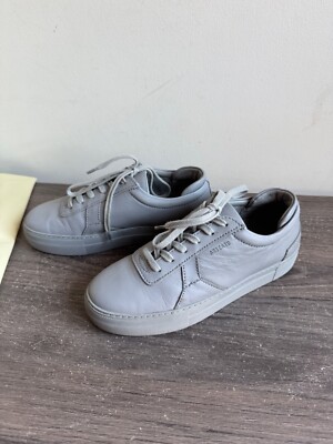 Axel Arigato Women's Platform Leather Sneakers Trainers Grey