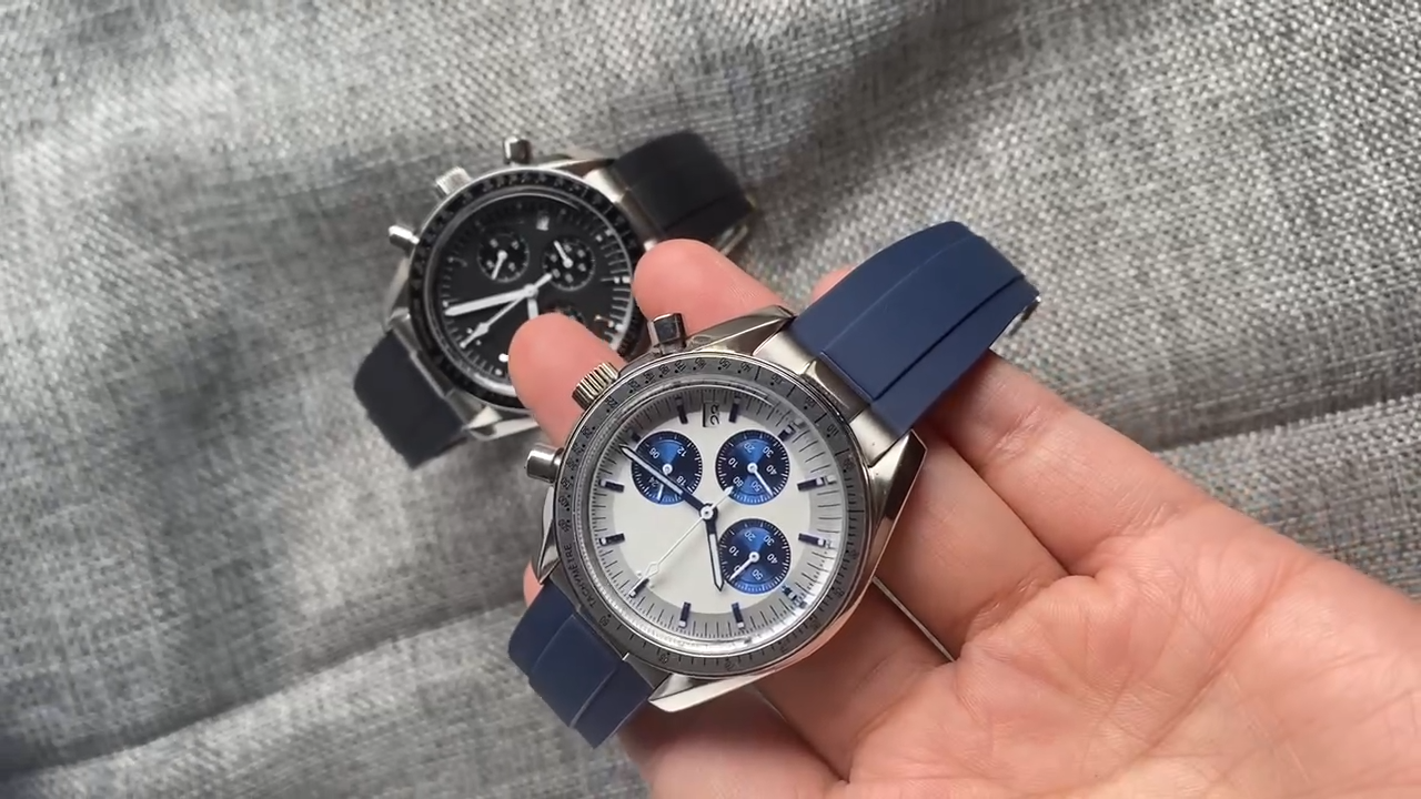 Tandorio 40MM Timer Function Chronograph Quartz Men Watch Date Window