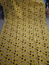 Chickens all over on yellow fabric 1 yard 277553