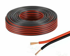 Cavo audio 85 metri bipolare matassa per casse stereo rosso nero