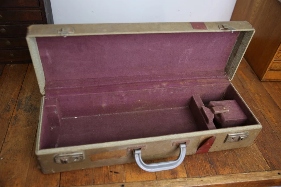 Estuche de instrumentos corneta trompeta vintage caja de madera solo equipaje banda piratas cuerno de alce Foto 3 de 4