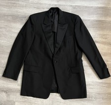 595 USD Miętowy Tuxedo Pełne płótno Hickey Freeman 44 Długie 100% Wełna Szczytowa klapa