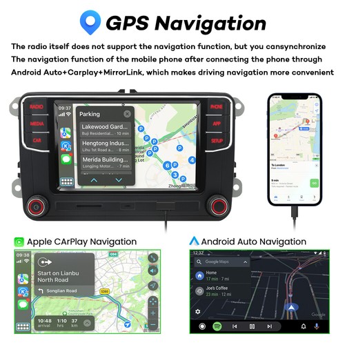 For VW MQB POLO 6C 6.5" RCD330 RCD360 MIB Carplay Android Auto Radio Stereo BT - Picture 14 of 20