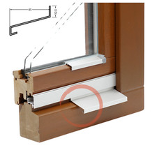 Wetterschenkel Aluminium Wasserschenkel Fenster Regen Wasserablaufleiste Z45