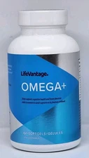 LifeVantage Omega+ Supplement 90 Softgels Powerful 3-in-1 Blend of Omega-7 New