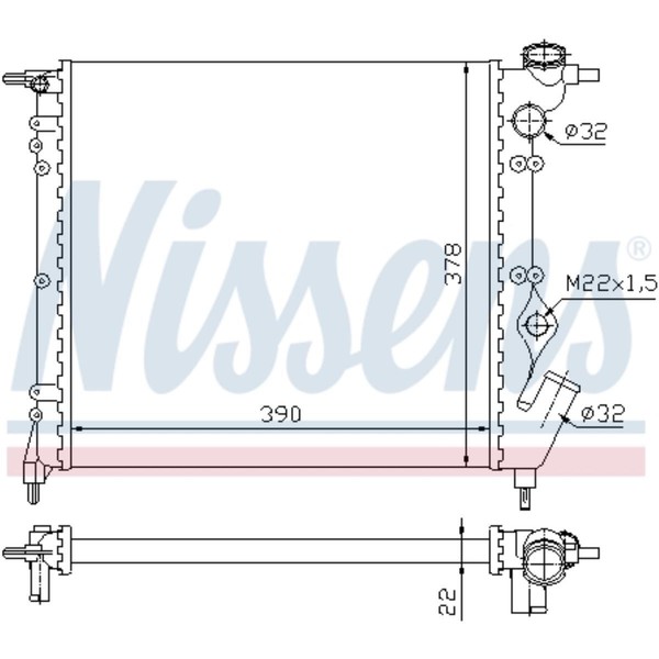 KüHler WasserküHler Passend FüR Renault Clio I 19 B/C57 5/357 B/C53 F40 G40-image