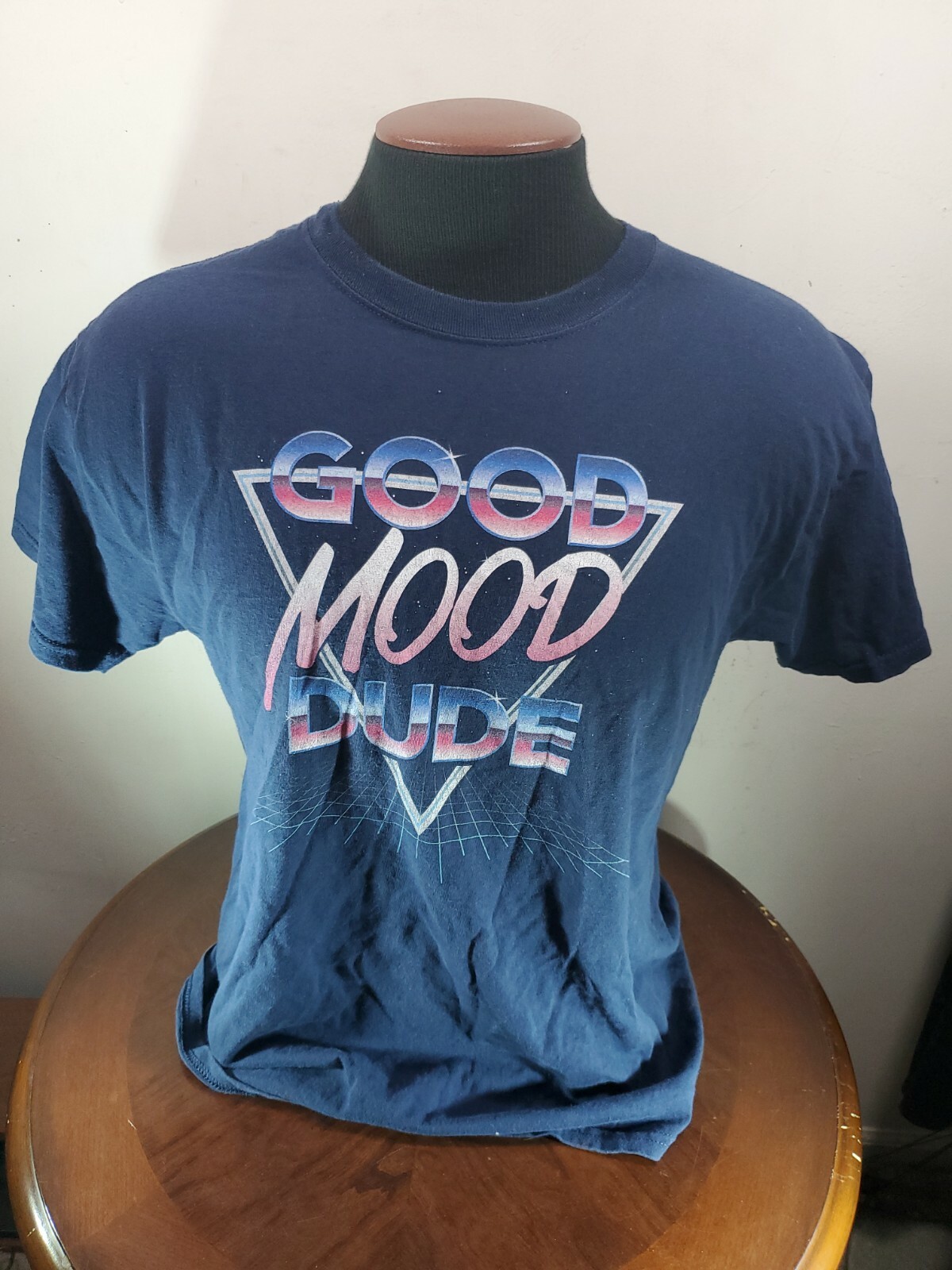 Brisco Tshirt Mens Large MULTICOLOR Cotton Good Mood Dude Graphic Retro Graphic-image