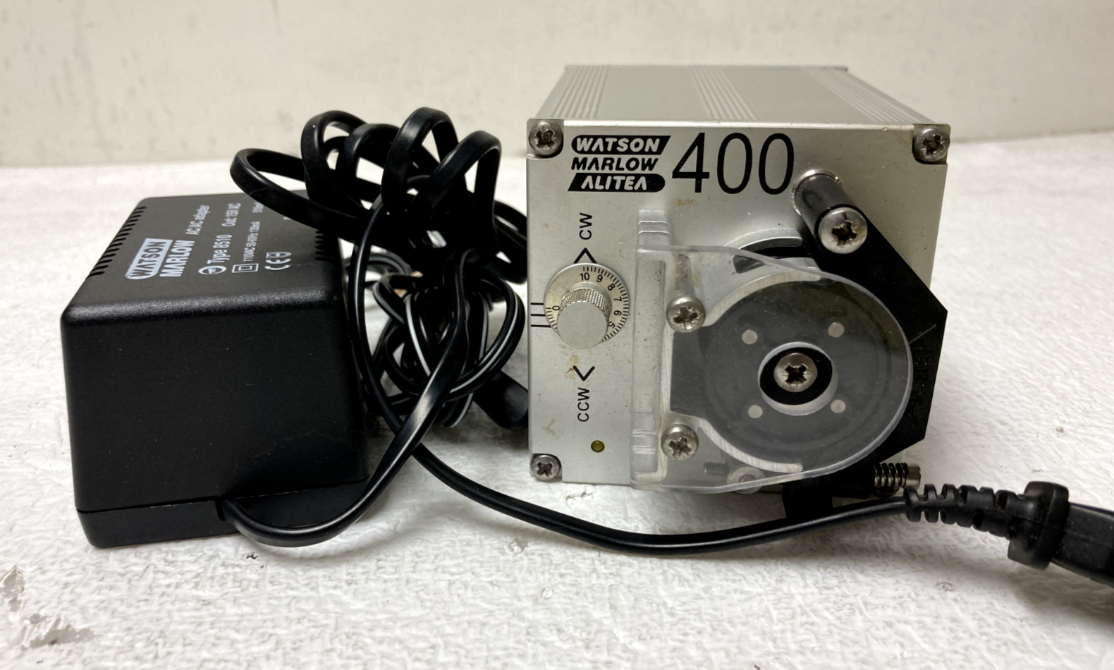 Watson Marlow Alitea 400 Peristaltic Pump 040.1H1D.M2ACAL w/ Power Supply