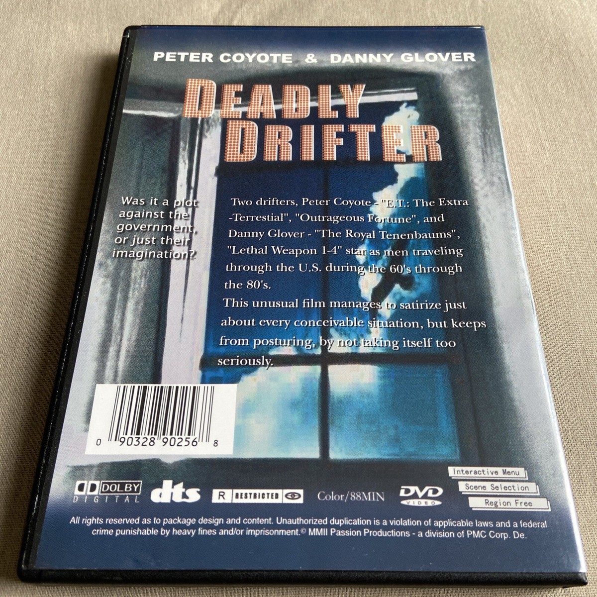 Deadly Drifter aka Out (DVD 1982) Satirical Drama Peter Coyote