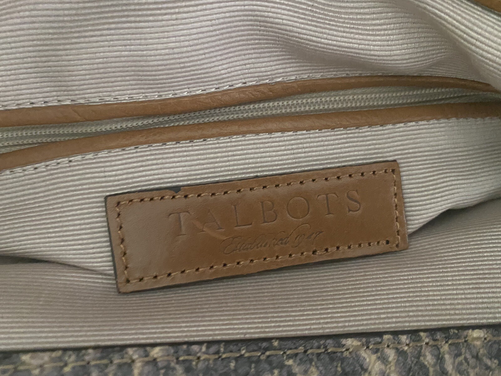 TABOLTS LIGHT BROWN LEATHER PYTHON PRINT DETAILS … - image 11