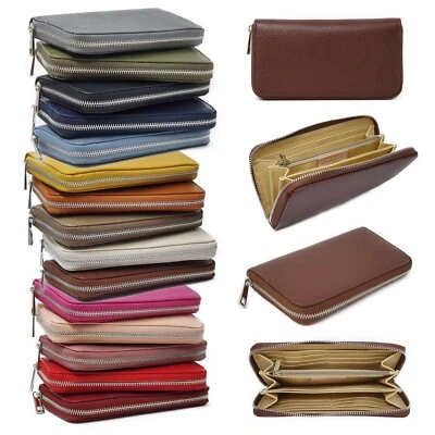 MADE IN ITALY ITALY ECHT LEDER Geldtasche Geldbörse Portemonnaie Geldbeutel Tasche Clutch NEU