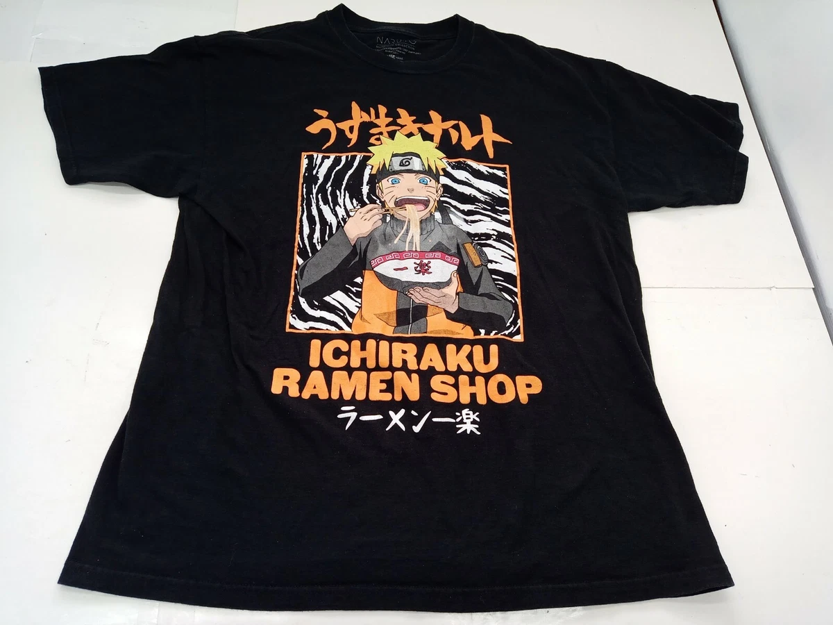 Vintage Naruto T-Shirt Size XL Black 2002- 2007