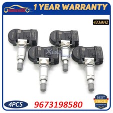 9673198580 4X TPMS For Peugeot 207 307 Citroen C4 4P Tire Pressure Sensor 5430T4