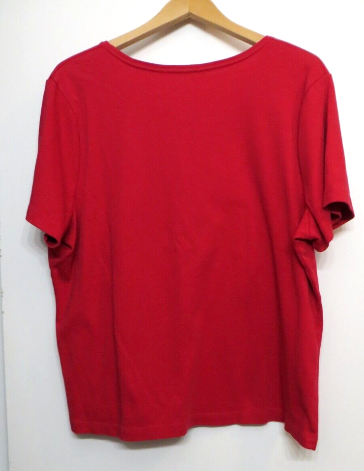 White Stag Tee Shirt Womens XXL 2XL Red Short Sleeve 100 Cotton