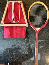 VTG 1960s BANCROFT COMPETITION MODEL 1 WOOD ASH BAMBOO TENNIS RACQUET RACKET Rea