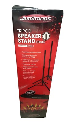 OPEN BOX Ultimate Support JS-TS50-2 Pair of Tripod Speaker Stands 