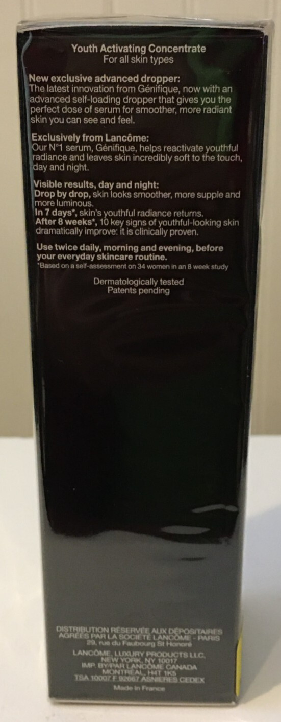 NIB Lancome Advanced Genifique Youth Activating Concentrate 1.69 oz/50 ml SEALED