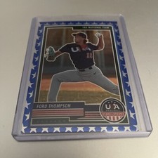 2023 Panini Stars & Stripes Ford Thompson! BLUE STARS PRIZM SP #'d 63/75 (CL5)