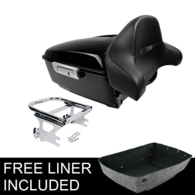 King Trunk Pad Two Up Mounting Rack Fit For Harley Touring Road Glide King 97-08