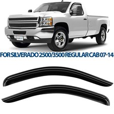 Side Window Deflectors Rain Guards for 2007-2014 Chevy Silverado Regular Cab