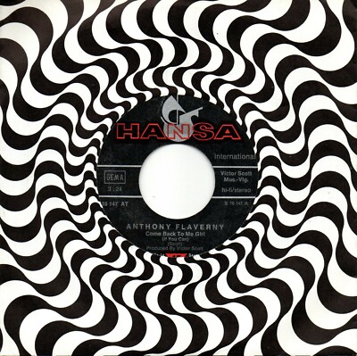 (MINT) ANTHONY FLAVERNY - Come back to me girl + Coconut Woman | Hansa 1975